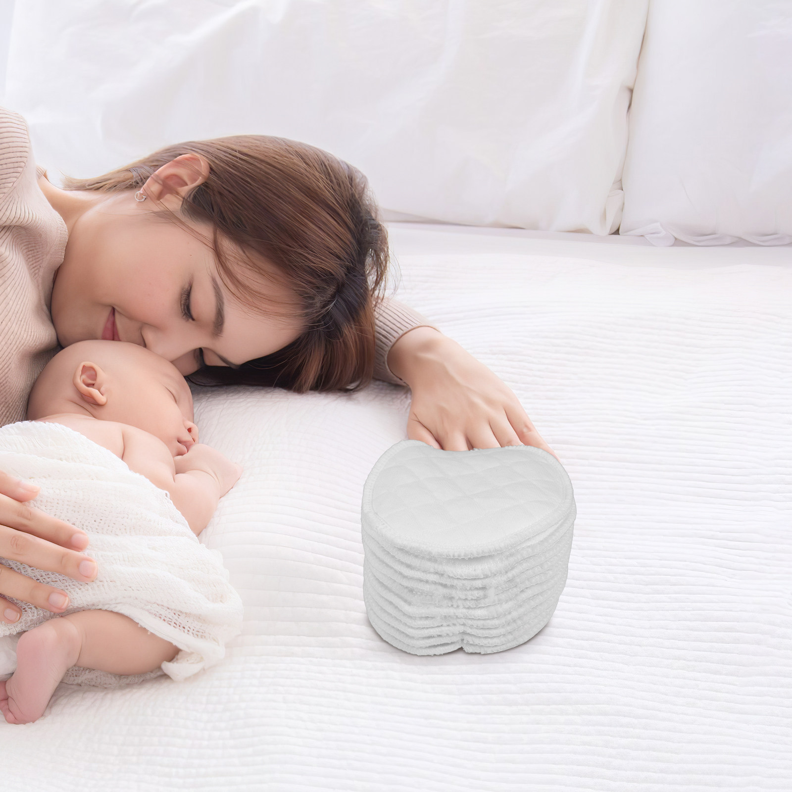10 قطع من وسادات حماية حليب ال - مراجعة Nursing Pillow Breastfeeding وسعره